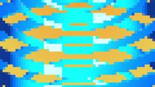 Retro 8-Bit Video Game Background. Seamless Looped