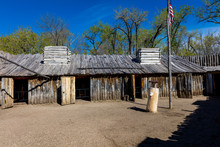 MAY 20, FORT MANDAN, NORTH DAKOTA, USA - Historic Fort Mandan, North Dakota - Wintering Location For Lewis And Clark 1804-1805