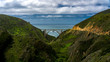 APRIL 9, 2019 - HURRICANE POINT, CA., USA - View of Pacific Coast Highway and Bixby Bridge Route 1, California