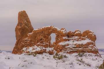 Wall Mural - Beautiful arches national park during winter