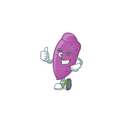 Sticker - cartoon character of okinawa yaw making Thumbs up gesture