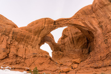 Wall Mural - Beautiful arches national park during winter