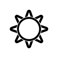 Wall Mural - Brightness Icon, Intensity Setting Vector Art Illustration