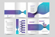© Redshinestudio - Tri-fold brochure design elemenr, vector illustartion - Use for modern design, cover, poster, template, brochure, decorated, flyer, banner.