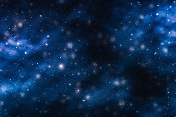 Wall Mural - stars, planet and galaxy in cosmos universe, space and time travel science background
