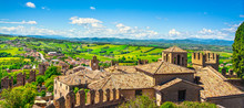 Gradara Medieval Village View From Castle, Pesaro And Urbino, Marche Region, Italy