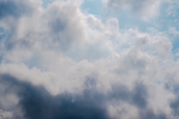 Wall Mural - beautiful white clouds and blue sky high definition skyscraper with grunge texture for background ab