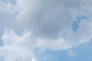 Wall Mural - beautiful white clouds and blue sky high definition skyscraper with grunge texture for background ab