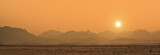 sunset in Sahara desert