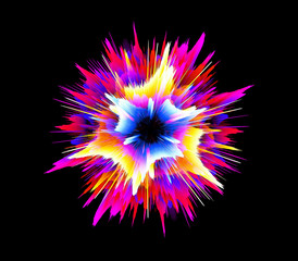 Wall Mural - vivid abstract background. beautiful design of rotation frame. .mystical portal. bright sphere lens.