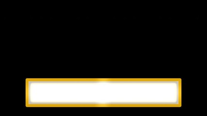 Wall Mural - Clean Orange Lower Third Alpha Channel Blank Overlay Place For Titles And Names On Transparent Background
