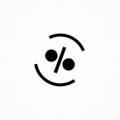 Poster - percentage icon design vector illustration