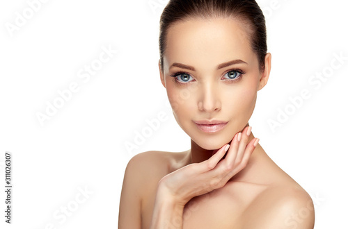 Beautiful young woman with ...