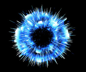 Wall Mural - Red ring. Glow spiral. Energy flow tunnel. Shine round light circles. .Light effect. Glowing cover. Space for message. Light sphere. .Atom power. Neon disc. Vivid lines. Astral fluids. Big bang.