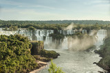 breathtaking view of iguazu falls one summer day