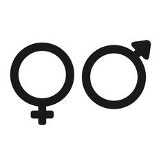 Poster - Vector icon of gender on EPS 10 on a white background used for graphic and web design eps