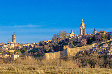 Wall Mural - Segovia cityscape