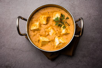 Wall Mural - Paneer Korma, Kurma or Quorma is a popular Indian main course recipe made using cottage cheese with curry made of curd, coconut and cashew nuts