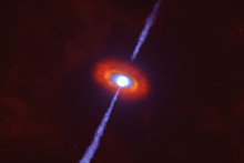 A Neutron Star In The Distance, In Deep Space. Elements Of This Image Were Furnished By NASA.