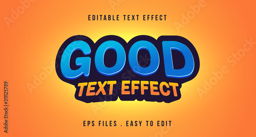 Cuadros en Lienzo Good 3D text effect, editbale text