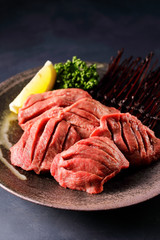 Sticker - 厚切り牛タン　Thick-cut Gyutan (Sliced beef tongue)