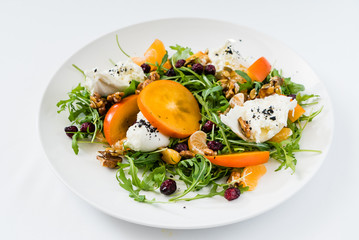 Poster - salad with persimmon