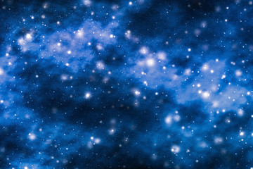 Wall Mural - stars, planet and galaxy in cosmos universe, space and time travel science background