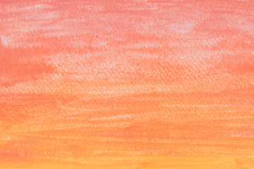 Canvas Print - art painting pink with orange colour on white background