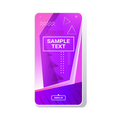 Poster - web template dynamical colorful gradient abstract banner flowing liquid shape fluid color smartphone screen online mobile app memphis style vector illustration