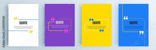 Fotografía Quote frames blank templates set