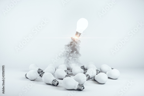 Flying with launching lamp