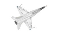 3d Rendering Of A Millitary Aircraft Jet Isolated On White Background