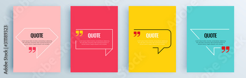 Fotomural Quote frames blank templates set