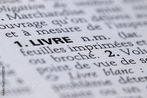 Cuadros en Lienzo Définition du mot livre dans le dictionnaire français