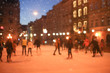 © Yuliia Blazhuk - People skating outdoors in the Christmas day in the European city, ice rink