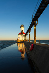 Wall Mural - Michigan City Lighthouse