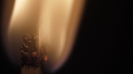 Wall Mural - lighting a match macro shot slow motion