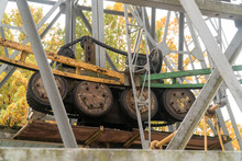 Ferris Wheel Drive Mechanism At The Amusement Park