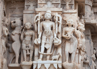 Wall Mural - Famous ancient Jagdish Temple in Udaipur, Rajasthan, India