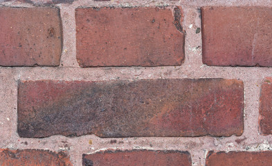 old red brick wall background