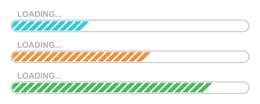 Set of vector loading icons.