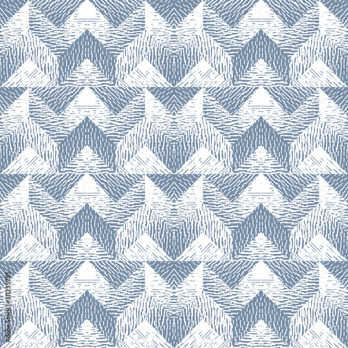 Abstract seamless pattern of geometric shapes with texture. Optical illusion ...