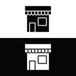 © HM Design - Shop building icon illustration isolated vector sign symbol