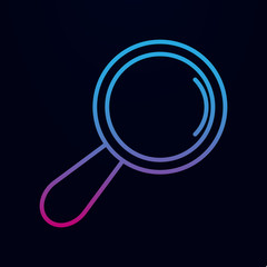 Poster - Search nolan icon. Simple thin line, outline vector of sciense icons for ui and ux, website or mobile application