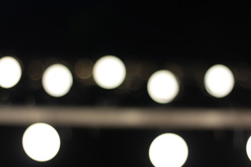 Wall Mural - Bokeh of ratchadamnoen in Xmas light 
