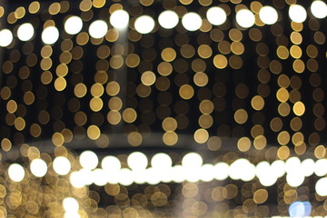 Wall Mural - Bokeh of ratchadamnoen in Xmas light 