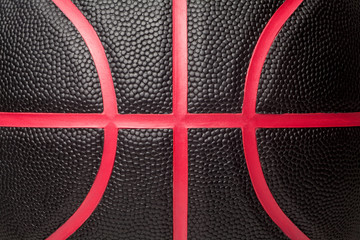 Wall Mural - Close-up of black basketball texture