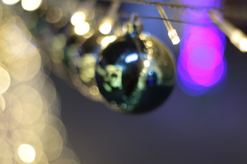 Wall Mural - Xmas Ball Before the new year light