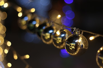 Wall Mural - Xmas Ball Before the new year light