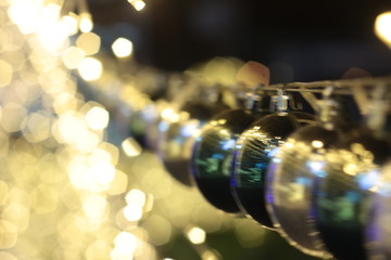 Wall Mural - Xmas Ball Before the new year light